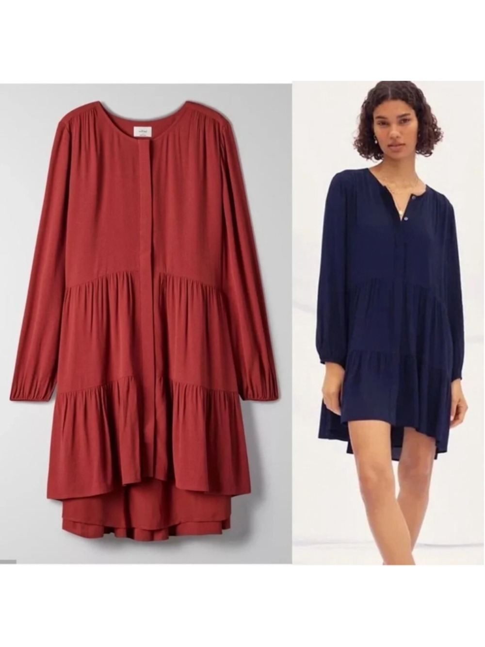 New Wilfred by Aritzia Barossa Dress in Carmine Red size XS